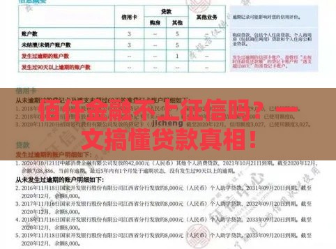 佰仟金融不上征信吗？一文搞懂贷款真相！