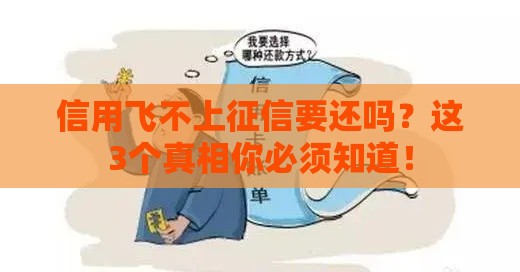 信用飞不上征信要还吗？这3个真相你必须知道！