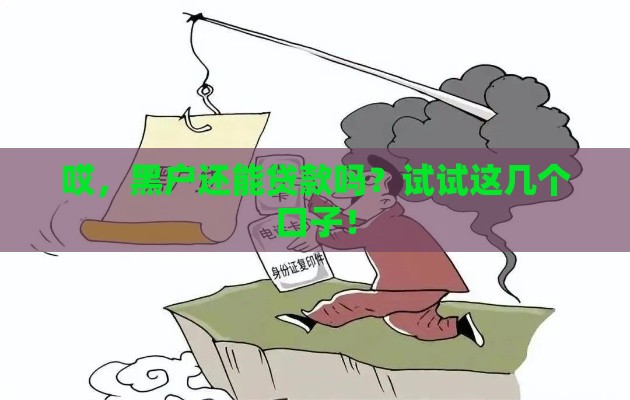 哎，黑户还能贷款吗？试试这几个口子！