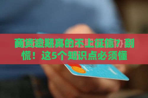 商贷逾期真的不上征信？别慌！这5个知识点必须懂