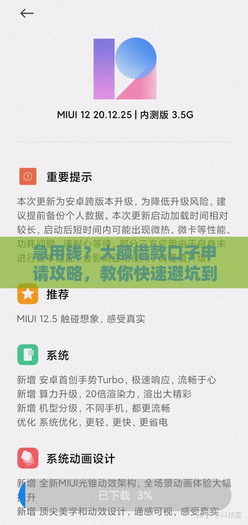 急用钱？大额借款口子申请攻略，教你快速避坑到账！