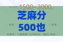 芝麻分500也能轻松借？首次借款必看平台推荐！