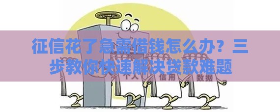 征信花了急需借钱怎么办？三步教你快速解决贷款难题