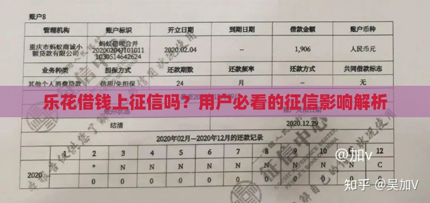 乐花借钱上征信吗？用户必看的征信影响解析
