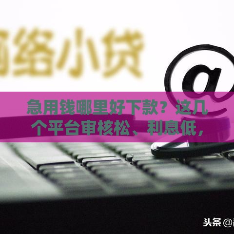 急用钱哪里好下款？这几个平台审核松、利息低，不看征信也能过！