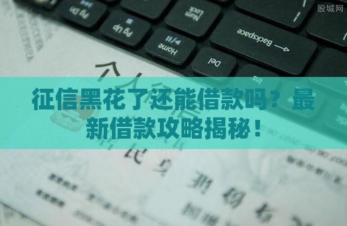 征信黑花了还能借款吗？最新借款攻略揭秘！