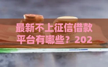 最新不上征信借款平台有哪些？2023这5类渠道速看