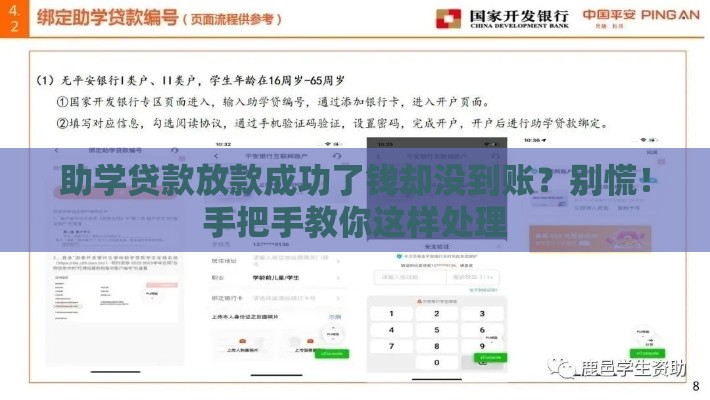 助学贷款放款成功了钱却没到账？别慌！手把手教你这样处理