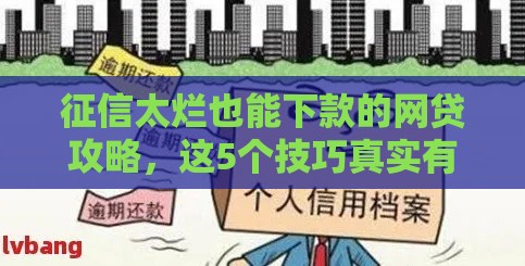 征信太烂也能下款的网贷攻略，这5个技巧真实有用