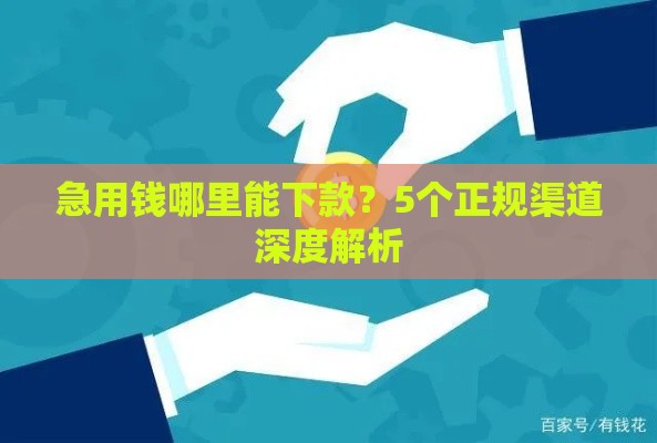 急用钱哪里能下款？5个正规渠道深度解析