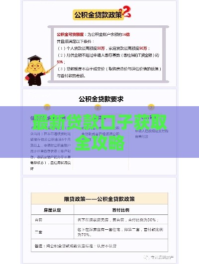 最新贷款口子获取全攻略