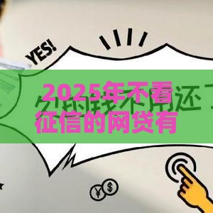 2025年不看征信的网贷有哪些？实测推荐5家！