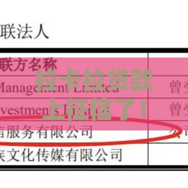 拉卡拉贷款上征信了！这几点影响你一定要知道