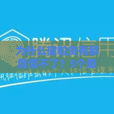 为什么微粒贷有额度借不了？5个原因和解决办法