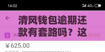 清风钱包逾期还款有套路吗？这3点贷款用户必看！