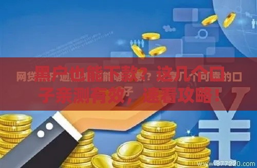 黑户也能下款？这几个口子亲测有效，速看攻略！