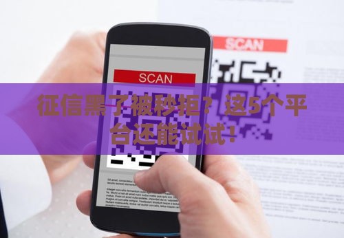 征信黑了被秒拒？这5个平台还能试试！