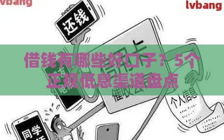 借钱有哪些好口子？5个正规低息渠道盘点
