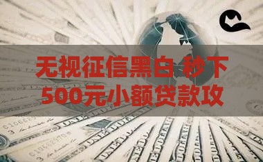 无视征信黑白 秒下500元小额贷款攻略