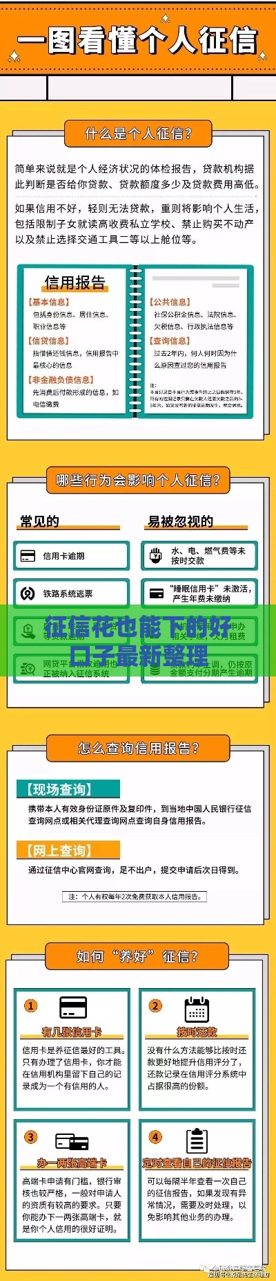 征信花也能下的好口子最新整理