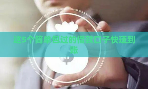 这5个简单包过的借款口子快速到账