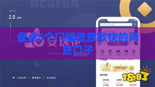 盘点5个门槛低放款快的网贷口子