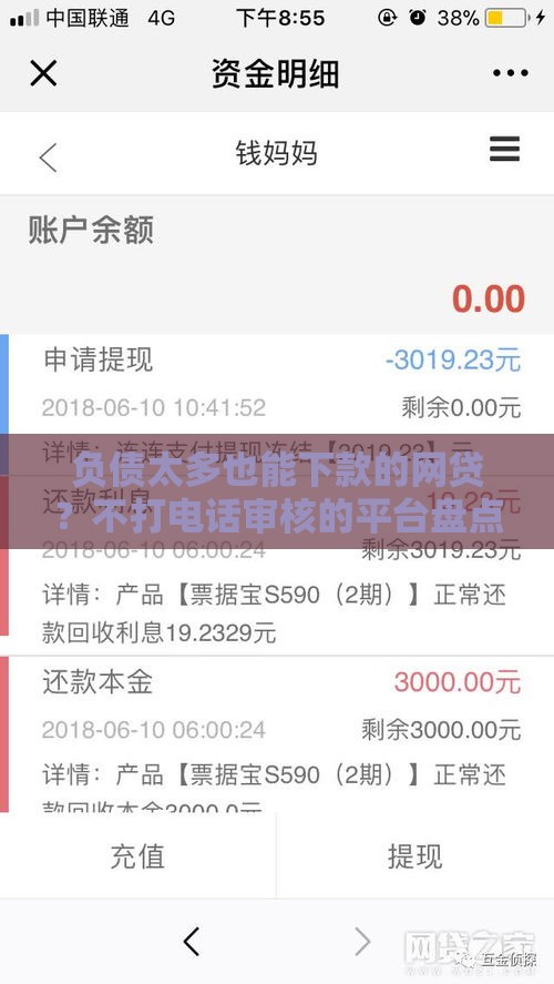 负债太多也能下款的网贷？不打电话审核的平台盘点