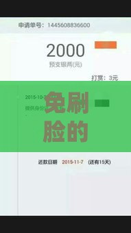 免刷脸的大额借款口子有哪些？