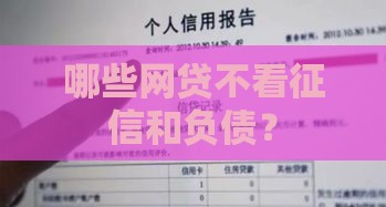 哪些网贷不看征信和负债？
