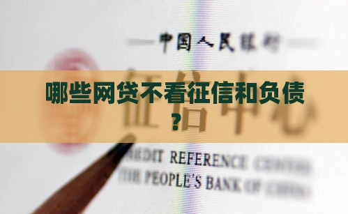 哪些网贷不看征信和负债？