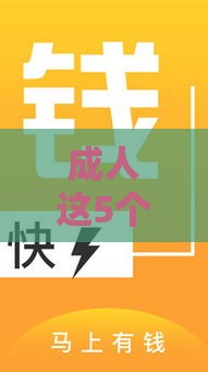 成人这5个正规贷款口子靠谱又省心