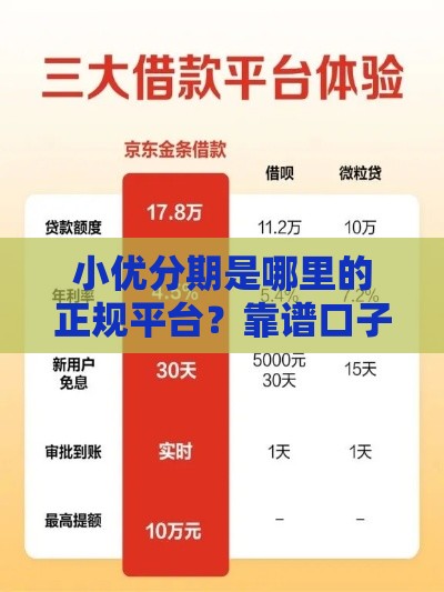 小优分期是哪里的正规平台？靠谱口子这样查才放心