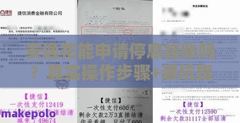 安逸花能申请停息挂账吗？真实操作步骤+避坑指南解析