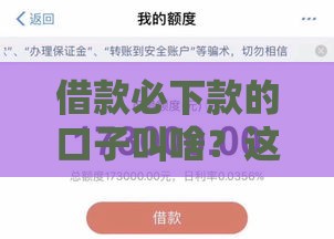 借款必下款的口子叫啥？这3类平台通过率高、放款快！