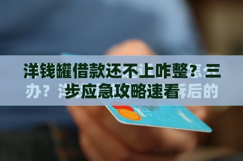 洋钱罐借款还不上咋整？三步应急攻略速看