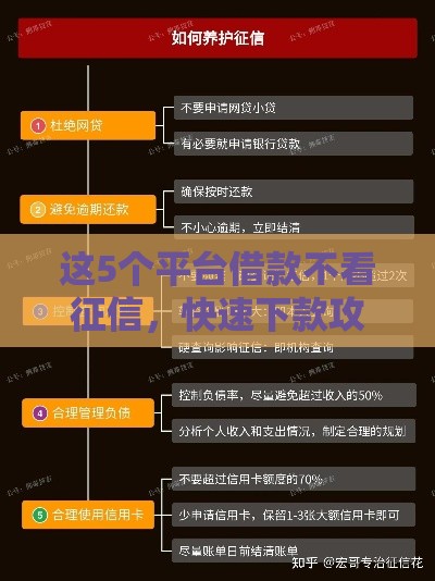 这5个平台借款不看征信，快速下款攻略