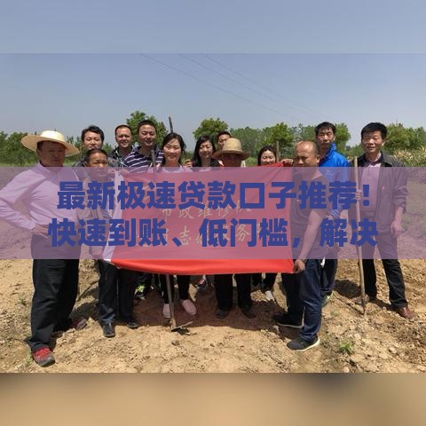最新极速贷款口子推荐！快速到账、低门槛，解决燃眉之急必看