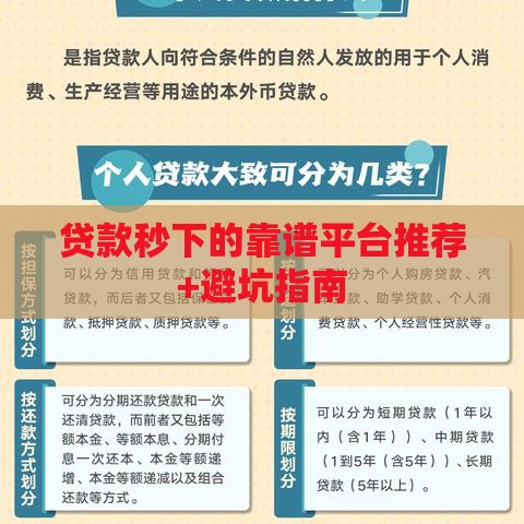 贷款秒下的靠谱平台推荐+避坑指南