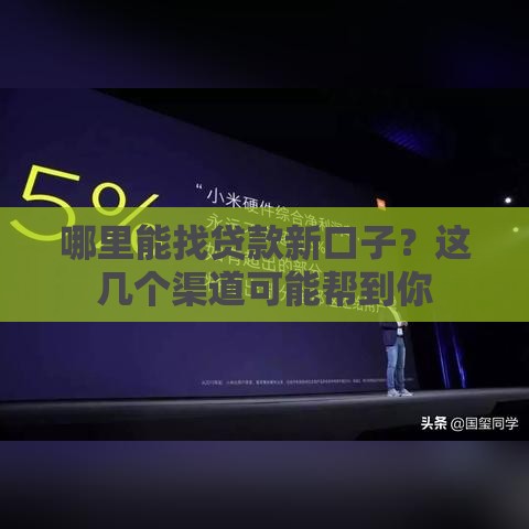 哪里能找贷款新口子？这几个渠道可能帮到你