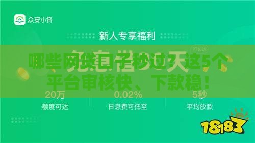 哪些网贷口子秒过？这5个平台审核快、下款稳！