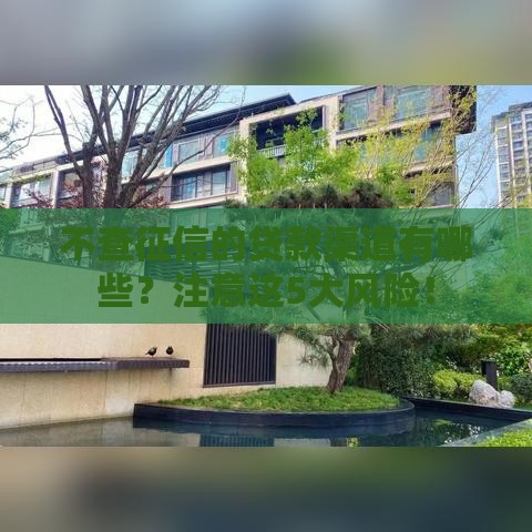 不查征信的贷款渠道有哪些？注意这5大风险！