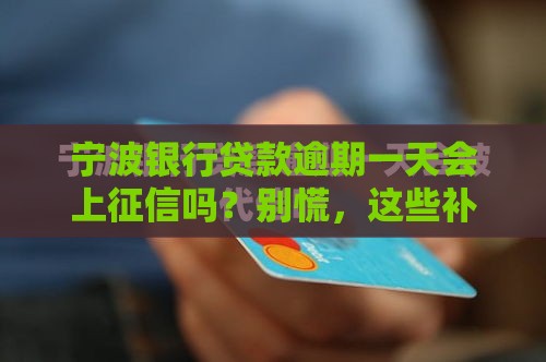 宁波银行贷款逾期一天会上征信吗？别慌，这些补救方法要记牢！