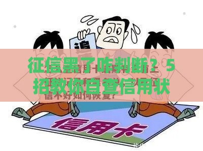 征信黑了咋判断？5招教你自查信用状况