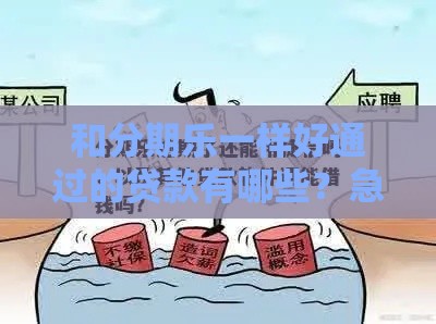 和分期乐一样好通过的贷款有哪些？急用钱必看这5个平台！