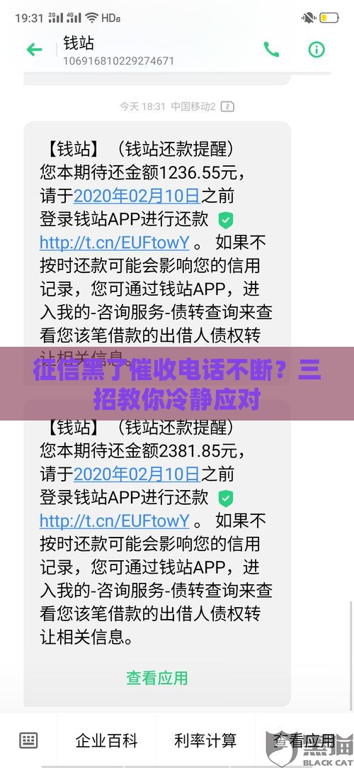征信黑了催收电话不断？三招教你冷静应对