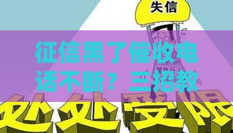 征信黑了催收电话不断？三招教你冷静应对