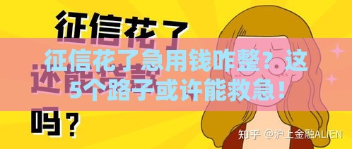 征信花了急用钱咋整？这5个路子或许能救急！