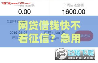 网贷借钱快不看征信？急用钱必看这5大秒批平台！