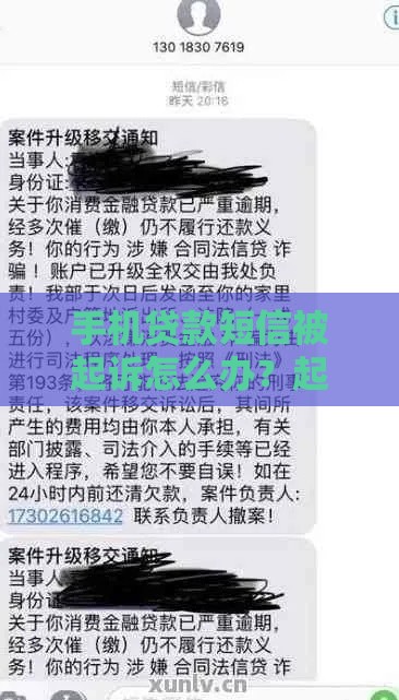 手机贷款短信被起诉怎么办？起诉流程详解+应对技巧