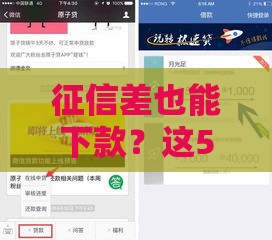 征信差也能下款？这5个贷款口子亲测有效，救急必看！